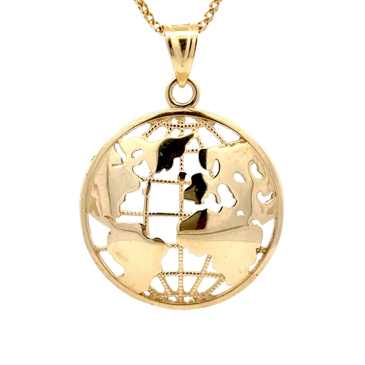 10K 2D Globe Charm – Ijaz Jewelers