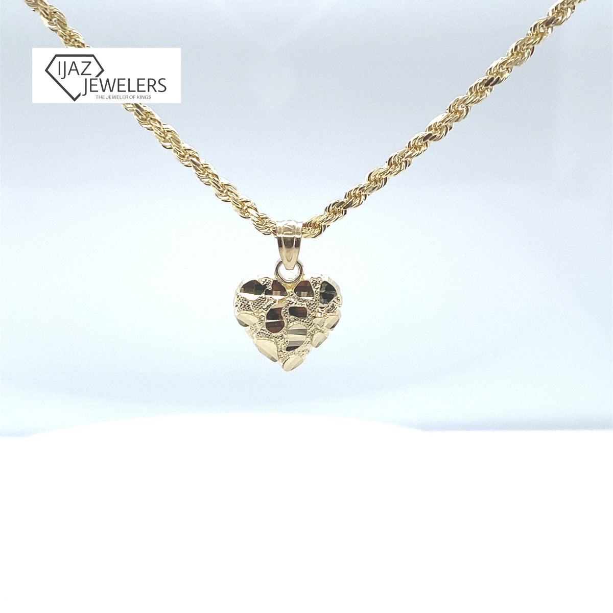 Nugget heart deals pendant